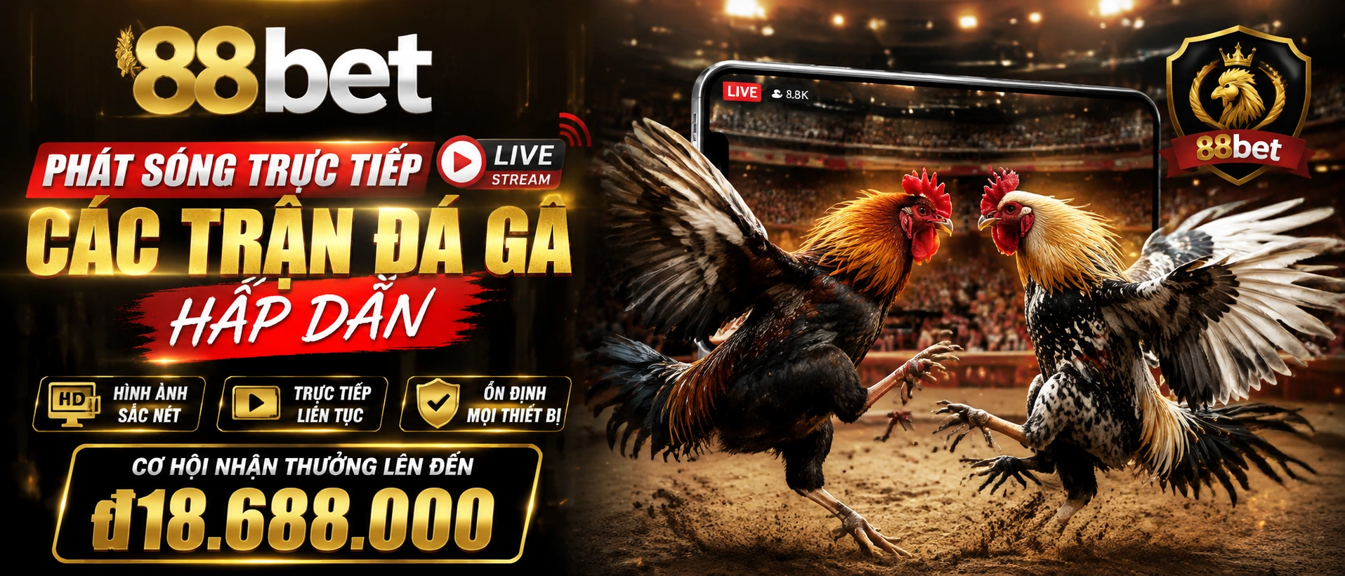 Khu vực Đá Gà trên 88Bet
