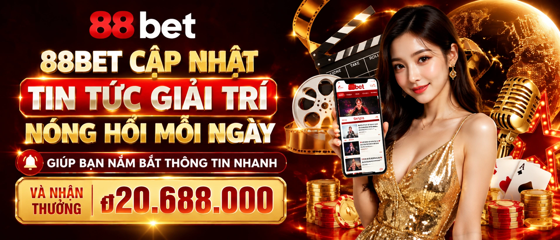 Giao diện tin tức 88BET trên thiết bị di động