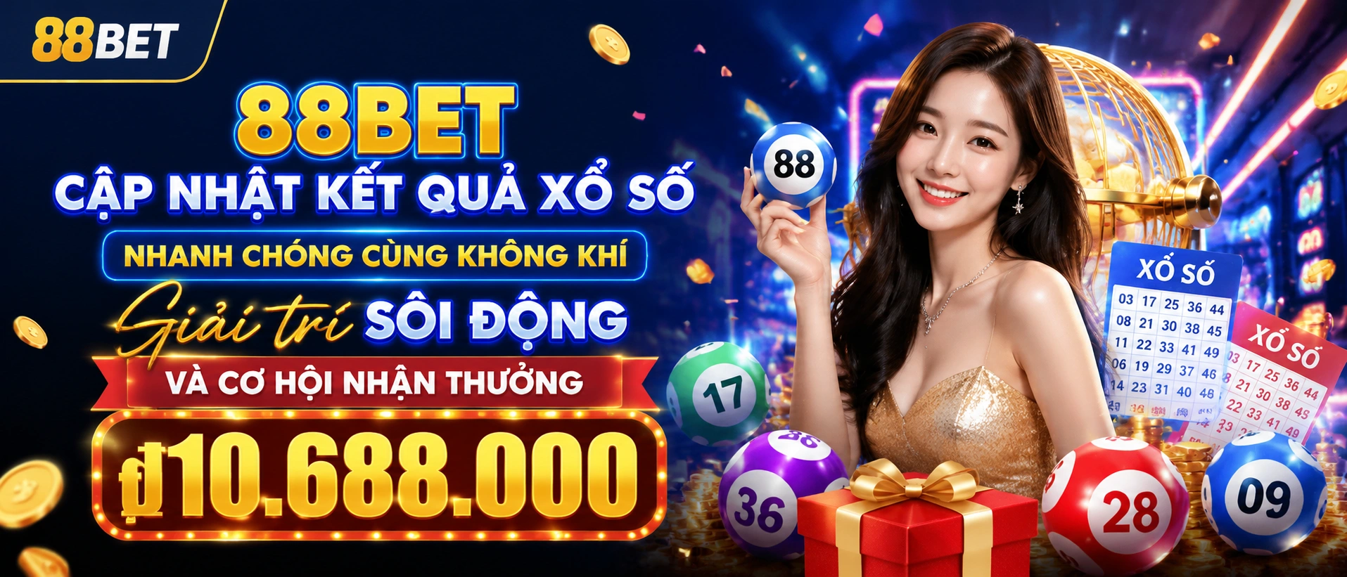 Giao diện Xổ Số trên 88bet với điểm vào nhanh cho kết quả và khu vực