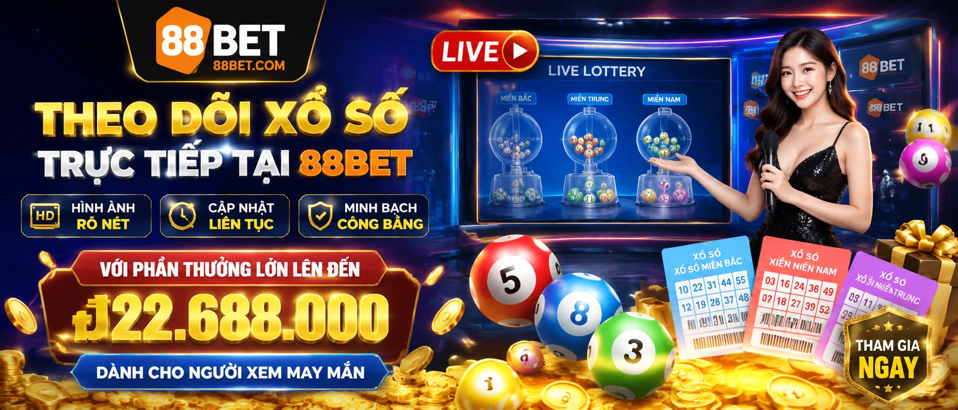 Màn hình mobile hiển thị khu vực xổ số và lối vào tra cứu nhanh