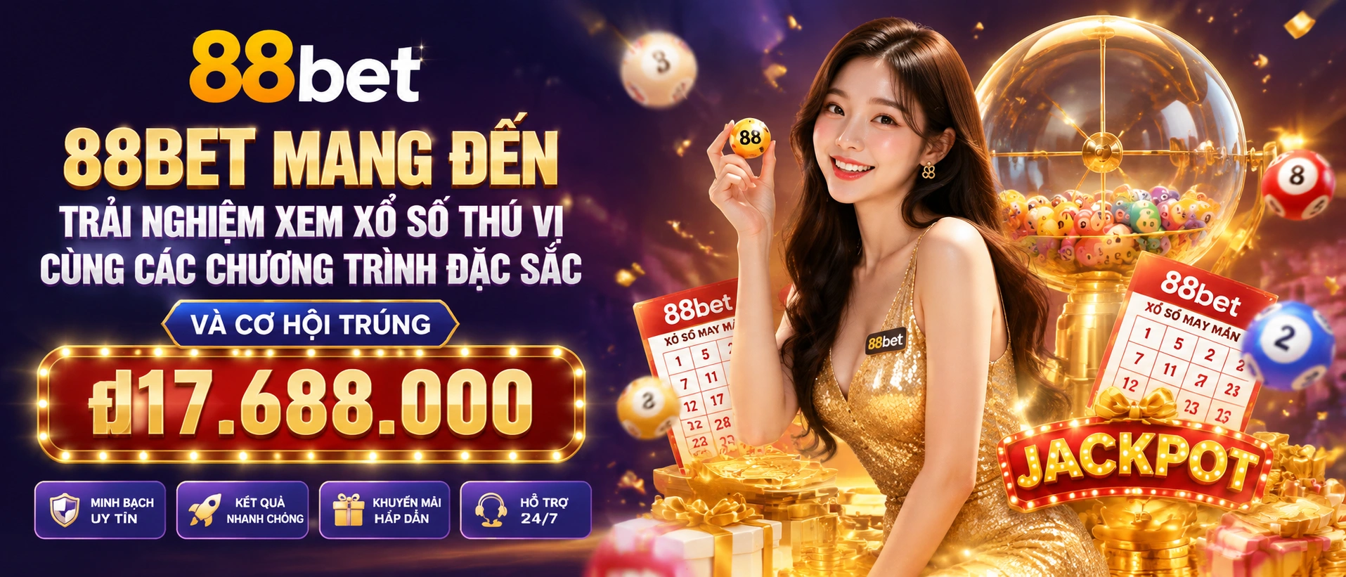 Biểu tượng và nội dung Xổ Số 88bet cho khu vực tra cứu kết quả
